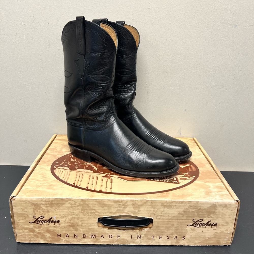 Lucchese Baby Buffalo Roper Boots